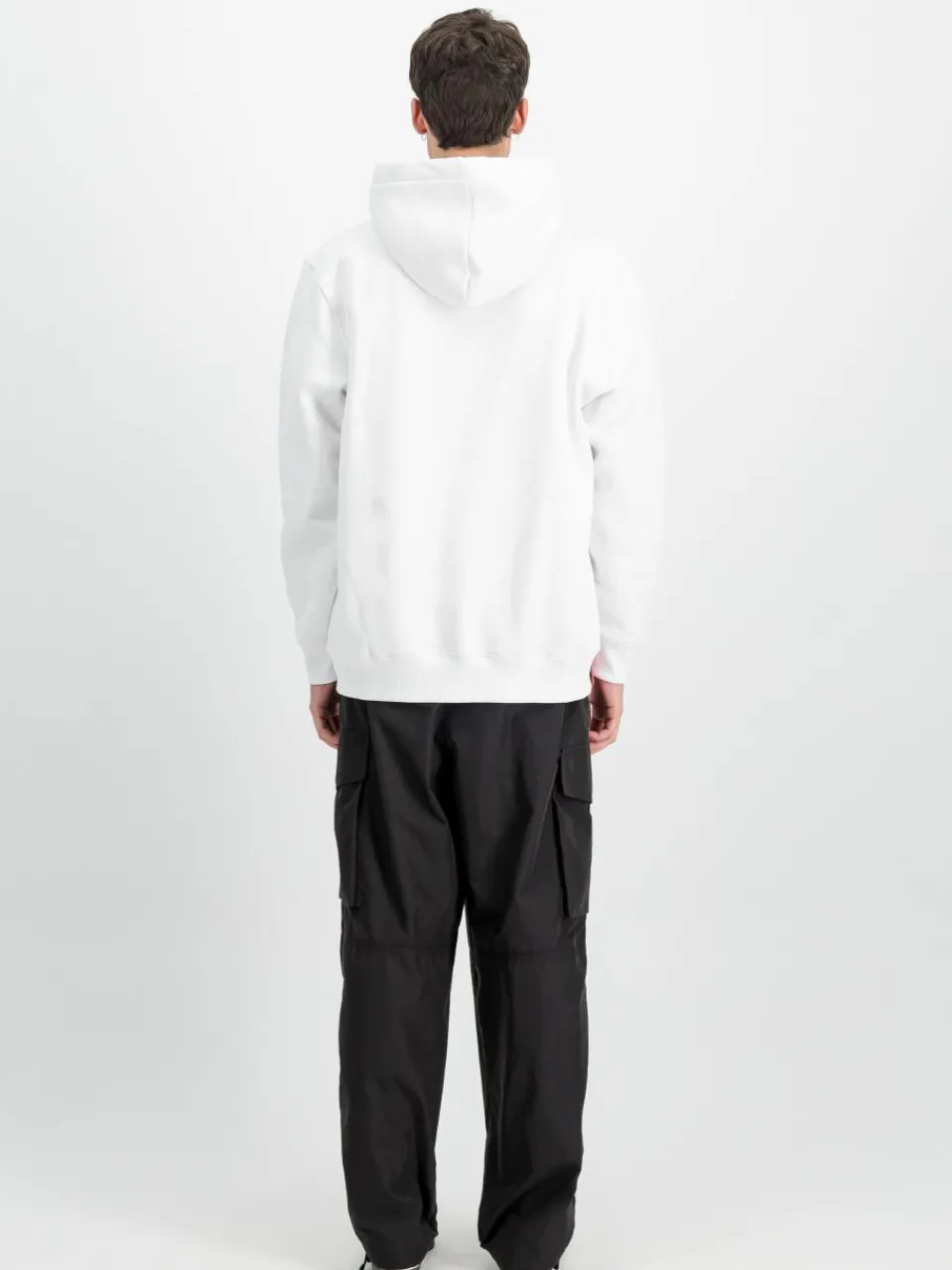 Alpha Industries Sweatshirts & Sweatjacken<Herren Kapuzenjacke weiß bedruckt