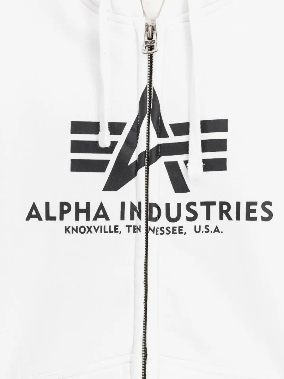 Alpha Industries Sweatshirts & Sweatjacken<Herren Kapuzenjacke weiß bedruckt