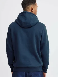 BLEND Sweatshirts & Sweatjacken<Herren Kapuzenpullover - BHSweatshirt blau bedruckt