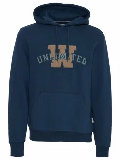 BLEND Sweatshirts & Sweatjacken<Herren Kapuzenpullover - BHSweatshirt blau bedruckt