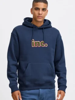 BLEND Mädchen<Herren Kapuzenpullover - BHSweatshirt blau bedruckt