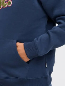 BLEND Mädchen<Herren Kapuzenpullover - BHSweatshirt blau bedruckt