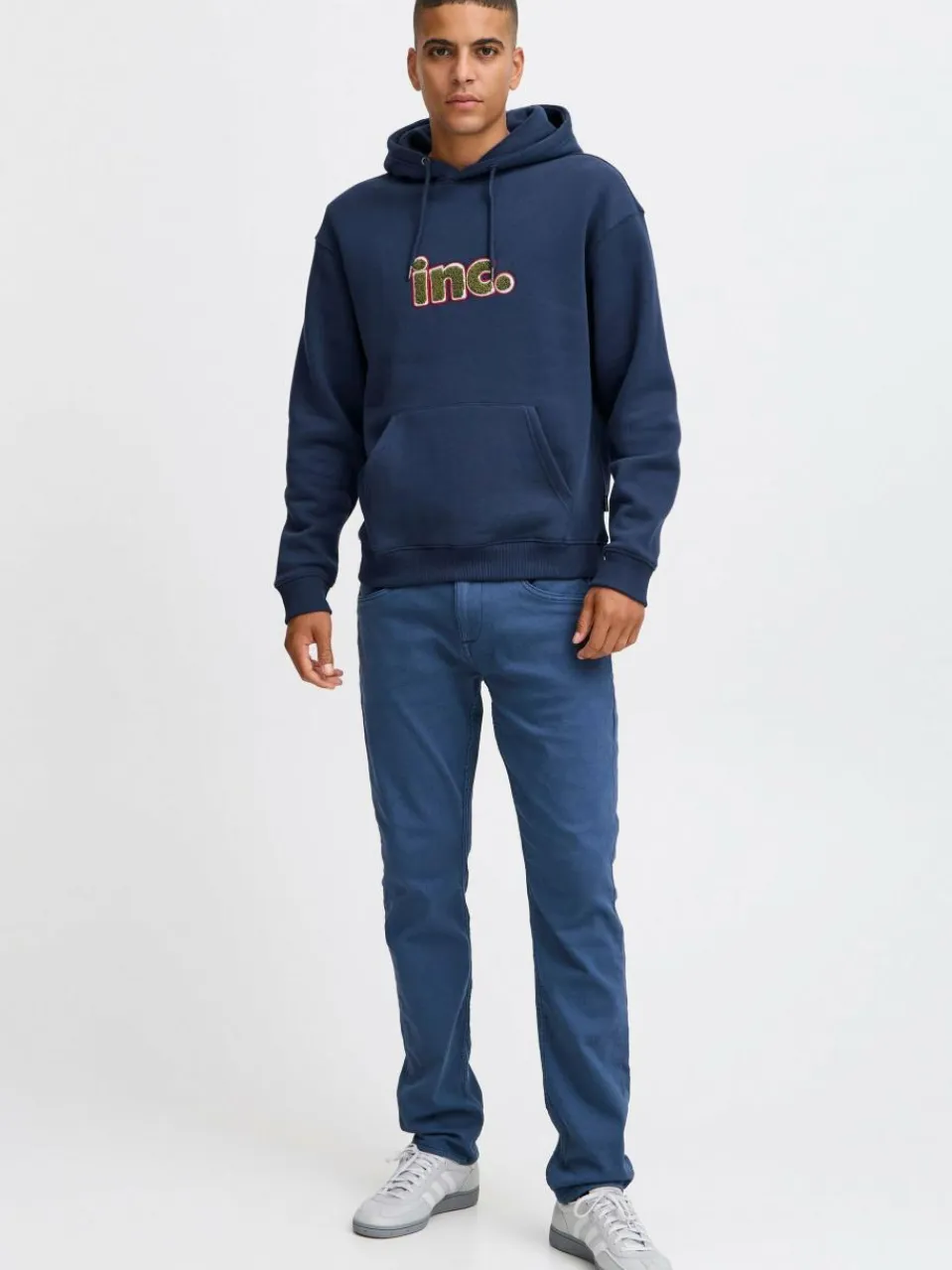 BLEND Mädchen<Herren Kapuzenpullover - BHSweatshirt blau bedruckt