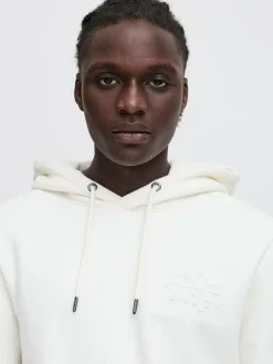 BLEND Sweatshirts & Sweatjacken<Herren Kapuzenpullover - BHSweatshirt weiß uni