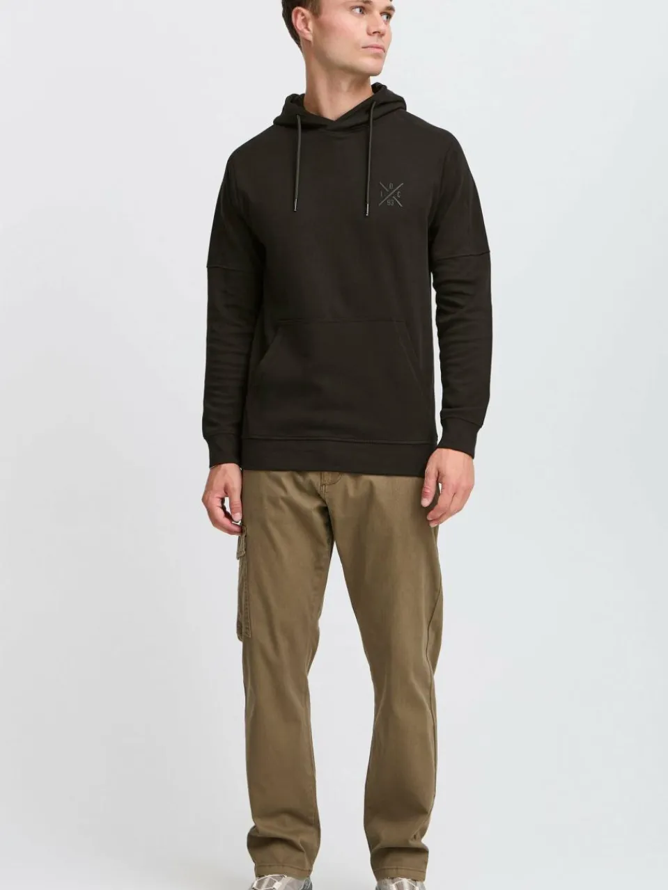 Indicode Sweatshirts & Sweatjacken<Herren Kapuzenpullover - IDAlbine schwarz uni