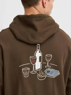 Solid Sweatshirts & Sweatjacken<Herren Kapuzenpullover - SDMULLET braun bedruckt