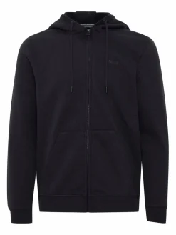 BLEND Sweatshirts & Sweatjacken<Herren Kapuzensweatjacke schwarz gemustert