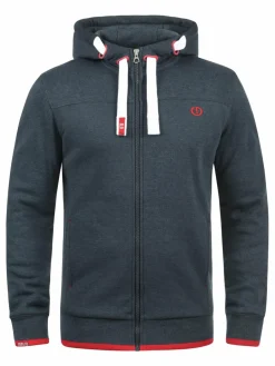 Solid Sweatshirts & Sweatjacken<Herren Kapuzensweatjacke - SDBenjaminZip blau uni