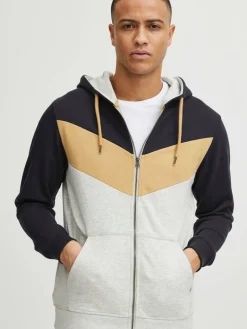 Indicode Sweatshirts & Sweatjacken<Herren Kapuzensweatjacke - IDPock marine gemustert