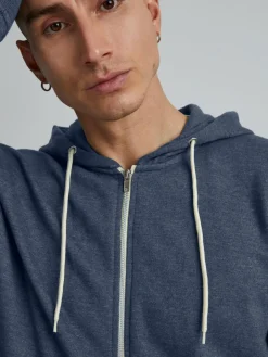 BLEND Sweatshirts & Sweatjacken<Herren Kapuzensweatjacke - BHNOAH blau uni