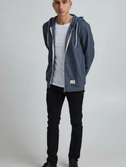 BLEND Sweatshirts & Sweatjacken<Herren Kapuzensweatjacke - BHNOAH blau uni