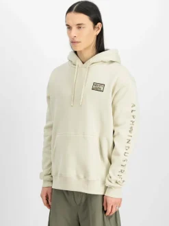 Alpha Industries Sweatshirts & Sweatjacken<Herren Kapuzensweatshirt weiß uni