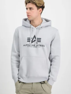 Alpha Industries Sweatshirts & Sweatjacken<Herren Kapuzensweatshirt blau bedruckt