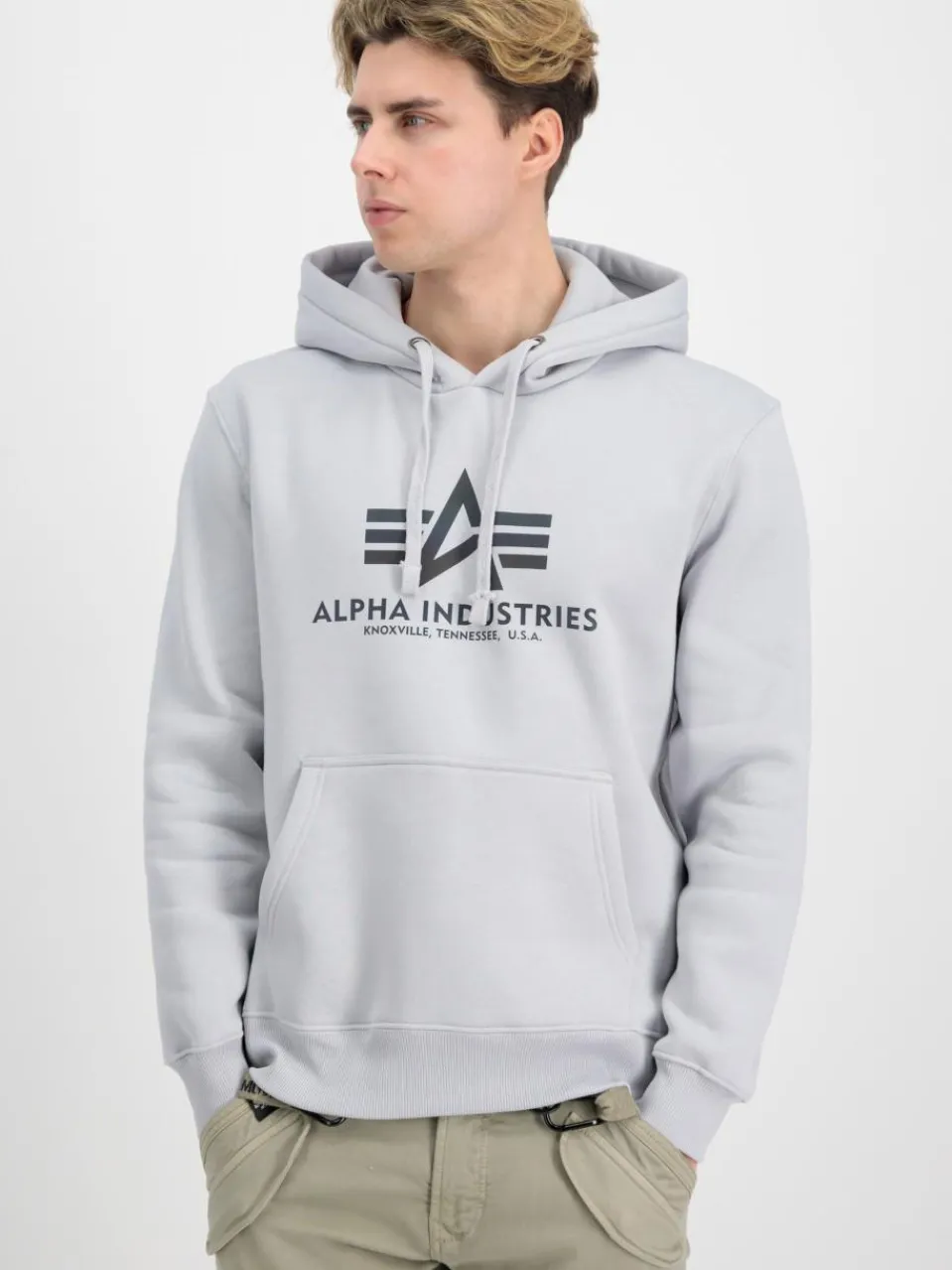 Alpha Industries Sweatshirts & Sweatjacken<Herren Kapuzensweatshirt blau bedruckt