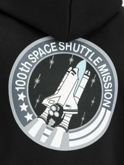 Alpha Industries Sweatshirts & Sweatjacken<Herren Kapuzensweatshirt schwarz bedruckt