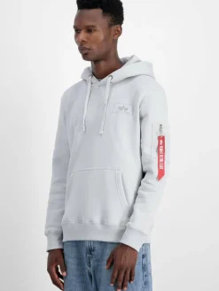 Alpha Industries Sweatshirts & Sweatjacken<Herren Kapuzensweatshirt blau gemustert