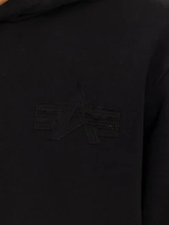 Alpha Industries Sweatshirts & Sweatjacken<Herren Kapuzensweatshirt schwarz bedruckt