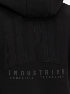 Alpha Industries Sweatshirts & Sweatjacken<Herren Kapuzensweatshirt schwarz bedruckt