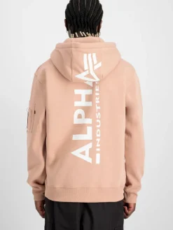 Alpha Industries Sweatshirts & Sweatjacken<Herren Kapuzensweatshirt koralle bedruckt