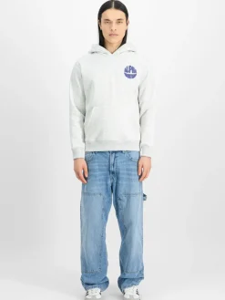 Alpha Industries Sweatshirts & Sweatjacken<Herren Kapuzensweatshirt grau uni