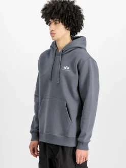 Alpha Industries Sweatshirts & Sweatjacken<Herren Kapuzensweatshirt grau uni