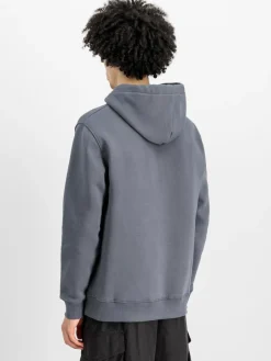 Alpha Industries Sweatshirts & Sweatjacken<Herren Kapuzensweatshirt grau uni