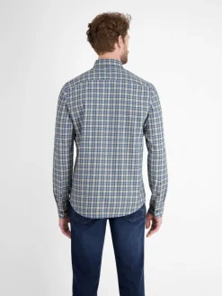 LERROS Hemden<Herren Karohemd blau kariert