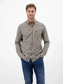 LERROS Hemden<Herren Karohemd kastanie kariert