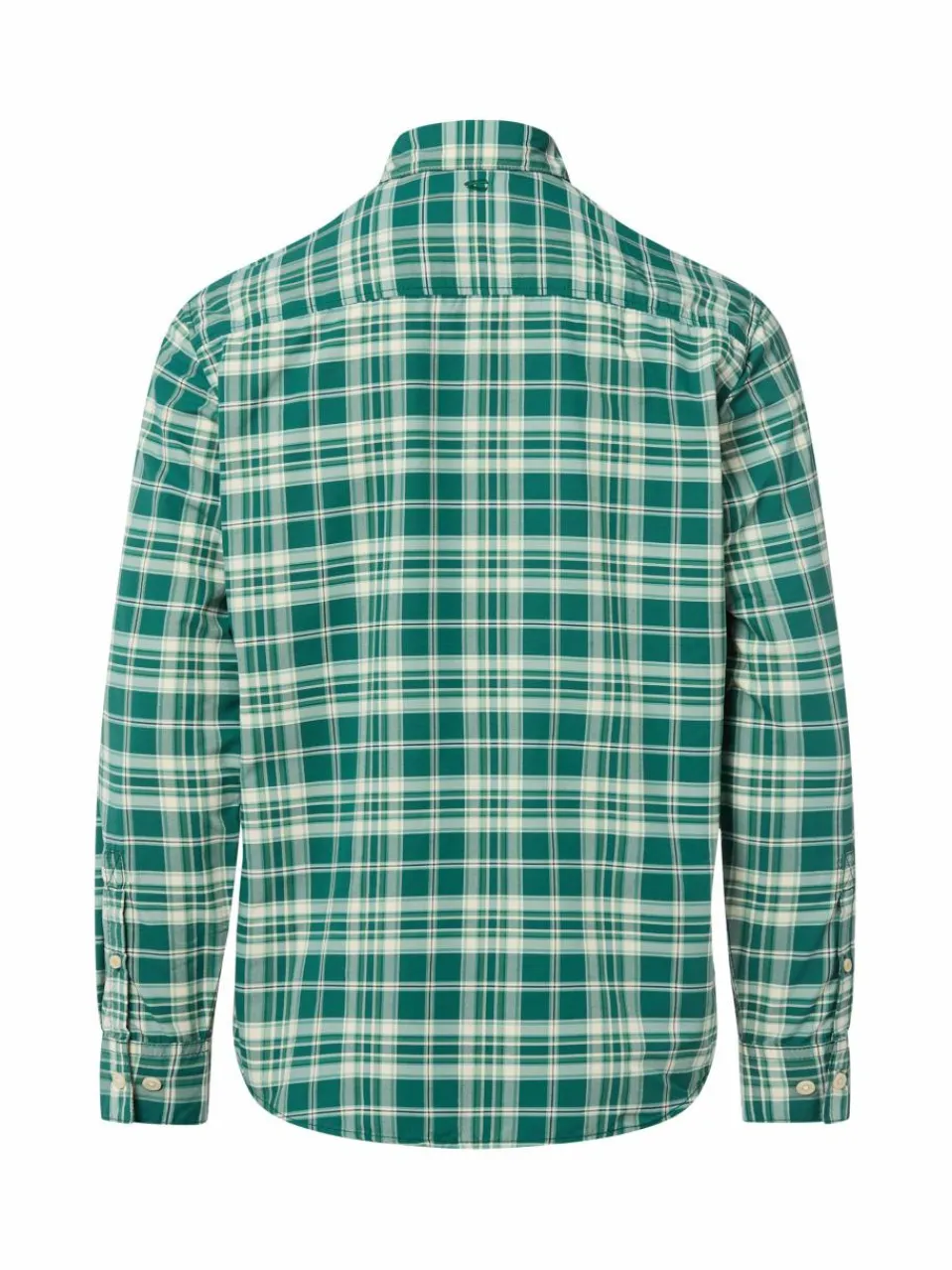 Camel Active Hemden<Herren Karohemd grün ecru kariert