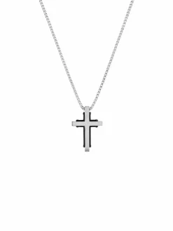 s.Oliver Schmuck<Herren Kette mit Anhänger silber uni