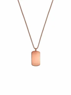 s.Oliver Schmuck<Herren Kette mit Anhänger grau uni