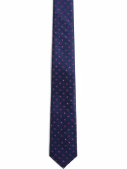 Finshley & Harding Krawatten & Fliegen<Herren Krawatte marine gemustert