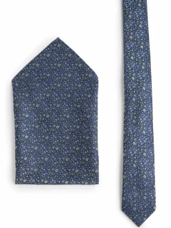 Herren Finshley & Harding London Krawatten & Fliegen>Herren Krawatte und Einstecktuch aus Seide