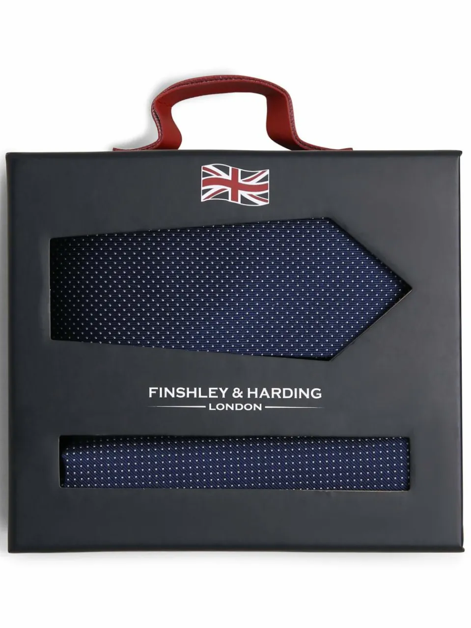 Herren Finshley & Harding London Krawatten & Fliegen>Herren Krawatte und Einstecktuch aus Seide