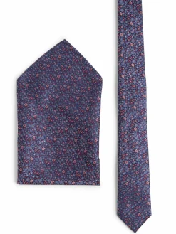 Herren Finshley & Harding London Krawatten & Fliegen>Herren Krawatte und Einstecktuch aus Seide