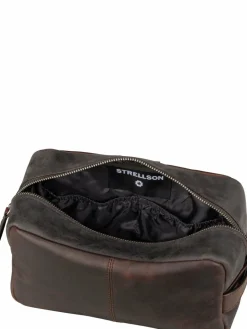 Strellson Taschen & Rucksäcke<Herren Kulturbeutel - Brick Lane Dick Washbag SHZ braun uni