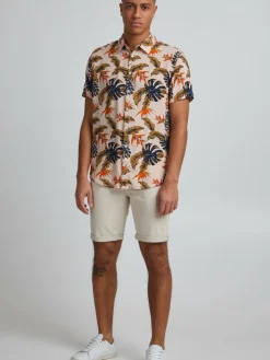 BLEND Hemden<Herren Kurzarmhemd - BHGawai rosa gemustert