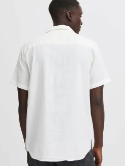 BLEND Hemden<Herren Kurzarmhemd - BHVICTOR weiß uni