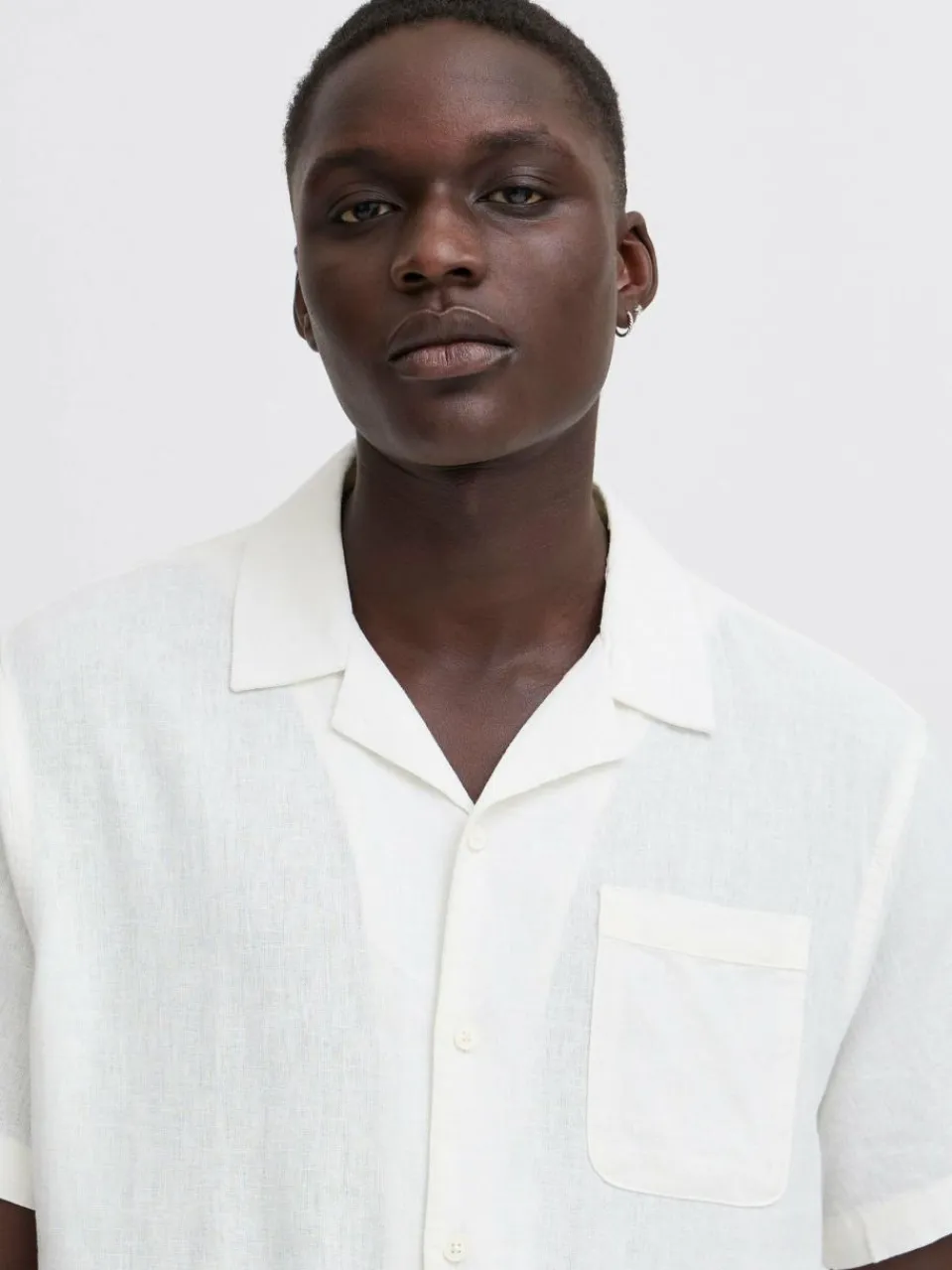 BLEND Hemden<Herren Kurzarmhemd - BHVICTOR weiß uni