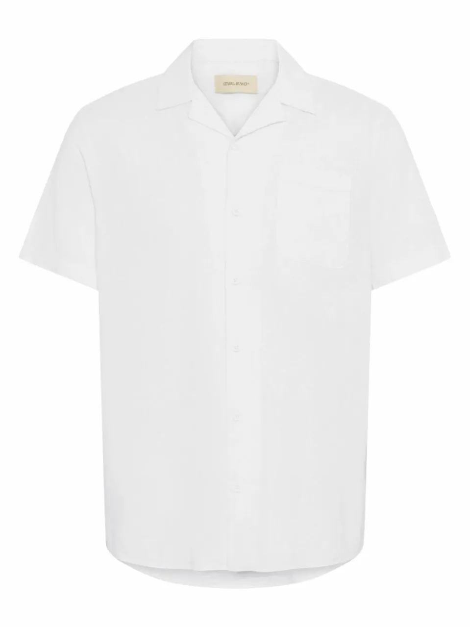 BLEND Hemden<Herren Kurzarmhemd - BHVICTOR weiß uni