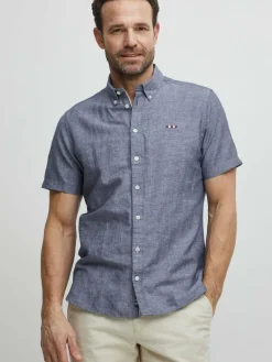 FQ1924 Hemden<Herren Kurzarmhemd - FQErlend marine uni