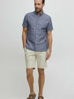 FQ1924 Hemden<Herren Kurzarmhemd - FQErlend marine uni