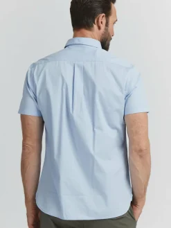 FQ1924 Hemden<Herren Kurzarmhemd - FQRonas blau uni