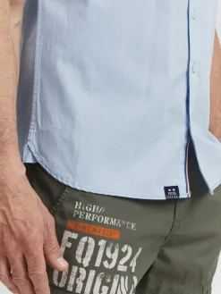 FQ1924 Hemden<Herren Kurzarmhemd - FQRonas blau uni