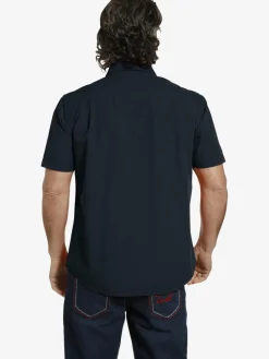 Jan Vanderstorm Shirts<Herren Kurzarmhemd - FREYDIS blau uni