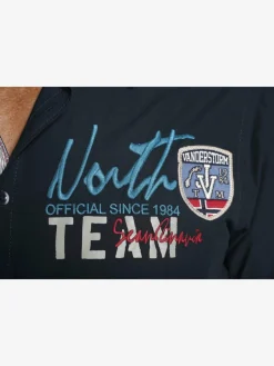 Jan Vanderstorm Shirts<Herren Kurzarmhemd - FREYDIS blau uni