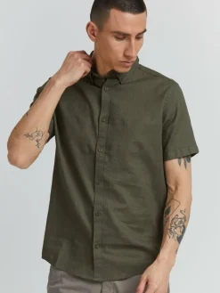 Herren Indicode Hemden>Herren Kurzarmhemd - IDHank