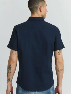 Indicode Hemden<Herren Kurzarmhemd - IDHank marine uni