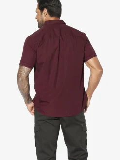 Jan Vanderstorm Hemden<Herren Kurzarmhemd - KURVIN rot uni