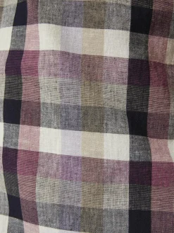 BABISTA Hemden<Herren Kurzarmhemd - LENCIO lila kariert